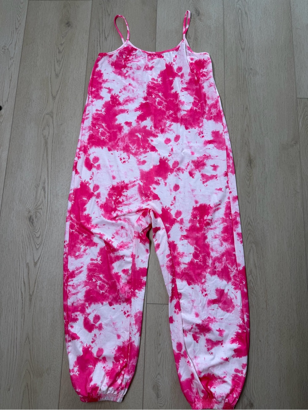 Women’s Pink Tie-Dye Jumpsuit Size S